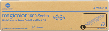 konica Minolta a0v301h toner nero, durata indicata 2.500 pagine