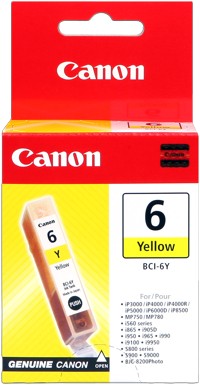 Canon bci-6y cartuccia giallo, capacit� 13ml