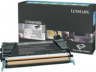 Lexmark c734a1kg toner nero, durata 8.000 pagine 