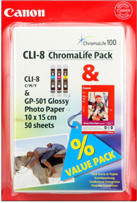 Canon CLI-8pack  multipack c-m-y+carta photo