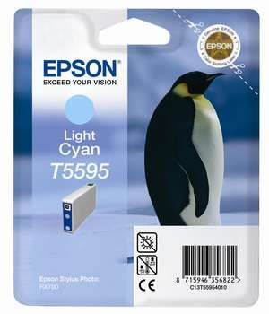 Epson t55954010 cartuccia lightcyano