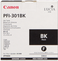 Canon PFI-301bk  Cartuccia nero, capacit 330ml