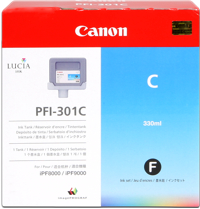 Canon PFI-301c  Cartuccia cyano, capacit 330ml
