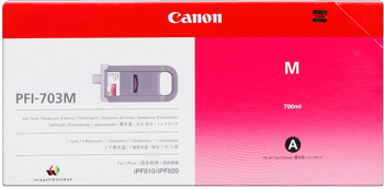 Canon PFI-703m  Cartuccia magenta, capacit� indicata 700ml