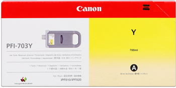 Canon PFI-703y  Cartuccia giallo, capacit� indicata 700ml