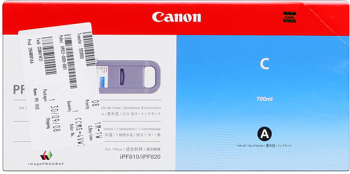 Canon PFI-703c  Cartuccia cyano, capacit� indicata 700ml