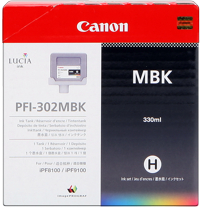 Canon PFI-302mbk  Cartuccia nero-matte 330ml