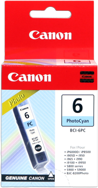 Canon bci-6pc cartuccia photocyano, capacit 13ml