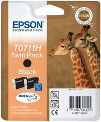 Epson T07114H10 cartuccia nero 7,5ml twin pack, confezione da 2 cartucce