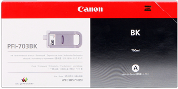 Canon PFI-703bk  Cartuccia nero, capacit� indicata 700ml