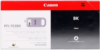 Canon PFI-703bk- Cartuccia nero, capacitï¿½ indicata 700ml