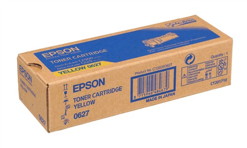 Epson C13S050627  toner giallo, durata 2.500 pagine