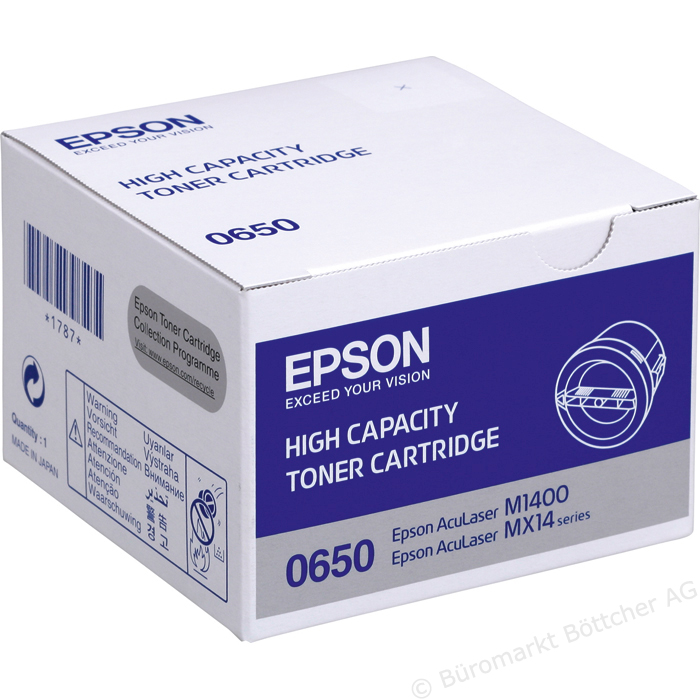 Epson C13S050650  toner nero alta capacit�, durata 2.200 pagine