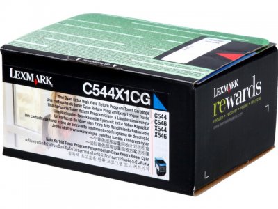 Lexmark C544X1CG  toner cyano, durata 4.000 pagine