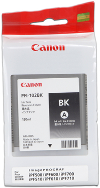 Canon PFI-102bk cartuccia nero capacit 130ml