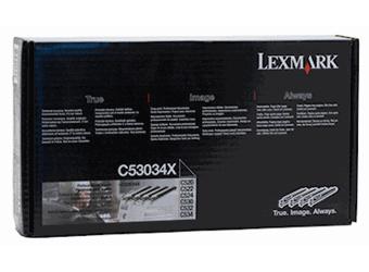 Lexmark C53034X  kit tamburo di stampa cyano, magenta, giallo, nero. Durata 20.000 pagine