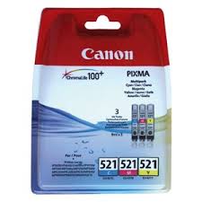 Canon cli-521z multipack 3 colori , cyano-magenta-giallo, capacit 9 ml