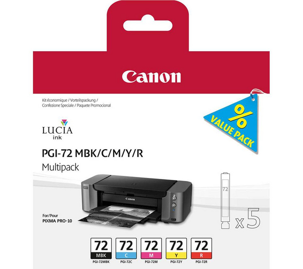 Canon PGI-72multi2 5 cartucce PGI-72: MBK +C +M +Y +R