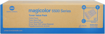 konica Minolta a06vj52 multipack 3 colori: cyano, magenta, giallo. Durata indicata 6.000 pagine
