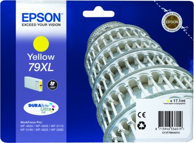 Epson C13T79044010 Cartuccia d'inchiostro giallo 17.1ml, ~2000 pagine, 79XL