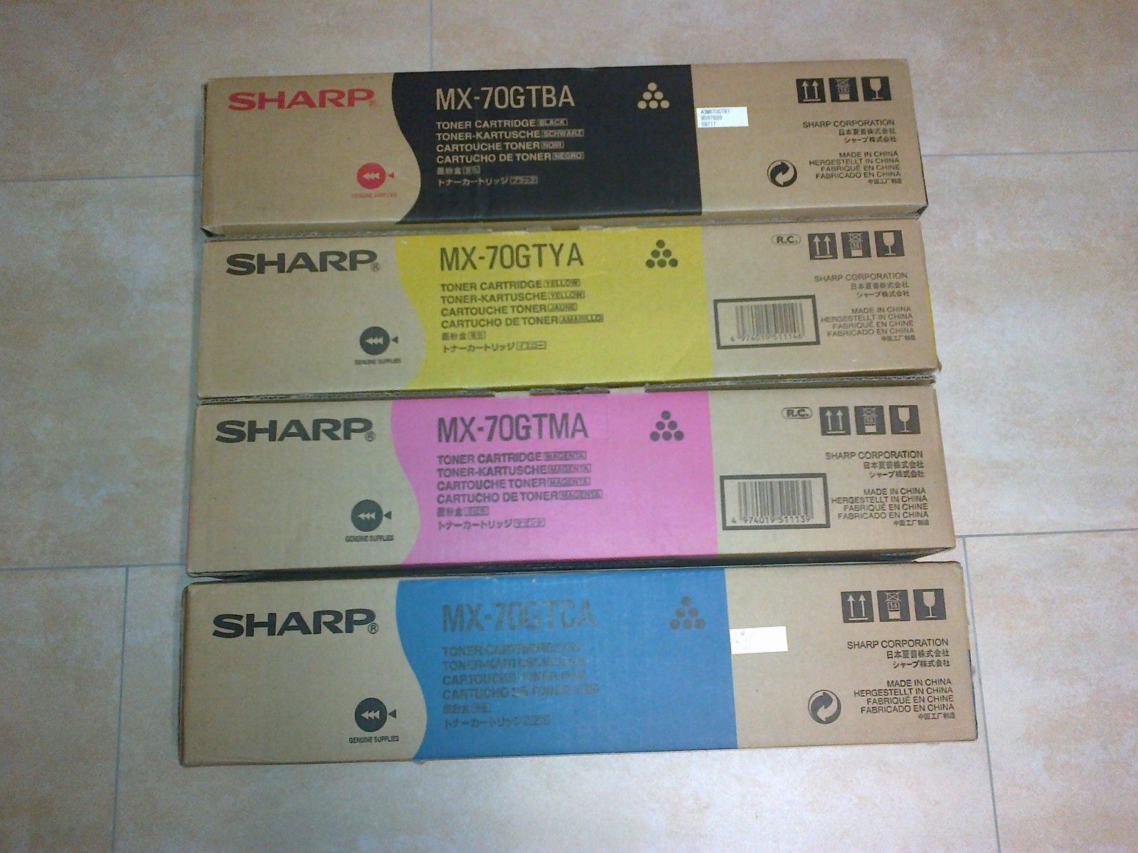 Sharp MX-70GTCA toner cyano durata 32.000p