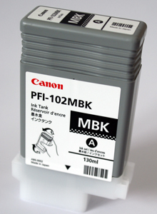 Canon PFI-102mbk cartuccia nero opaco, capacit 130ml 