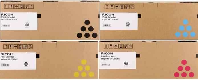 Ricoh 40648x Multipack originale 4 colori: cyano-magenta-giallo-nero ( alta capacit�)