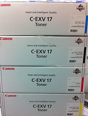 Canon C-EXV17X Multipack 4 toner originali: cyano-magenta-giallo-nero