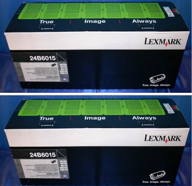 Lexmark 24b6015x2 toner nero alta capacit, durata indicata 35.000 pagine.Conf.doppia 2 pezzi