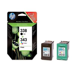 Hp SD449EE Multipack nero+colore inchiostro: HP 338 + HP 343