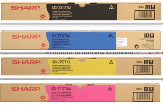 Sharp mx-27gtbx Multipack originale 4 colori: cyano, magenta, giallo, nero