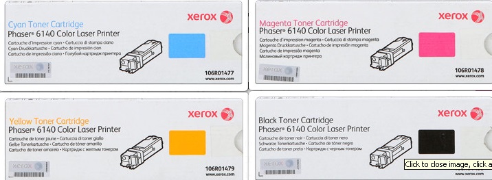 Xerox 106r0147x Multipack 4 colori originali : cyano, magenta, giallo, nero