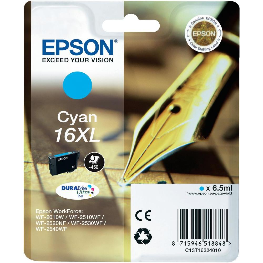 Epson C13T16324010  cartuccia cyano alta.capacit�, durata indicata 450 pagine